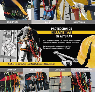 Protección de herramientas en alturas - Elementos de protección personal