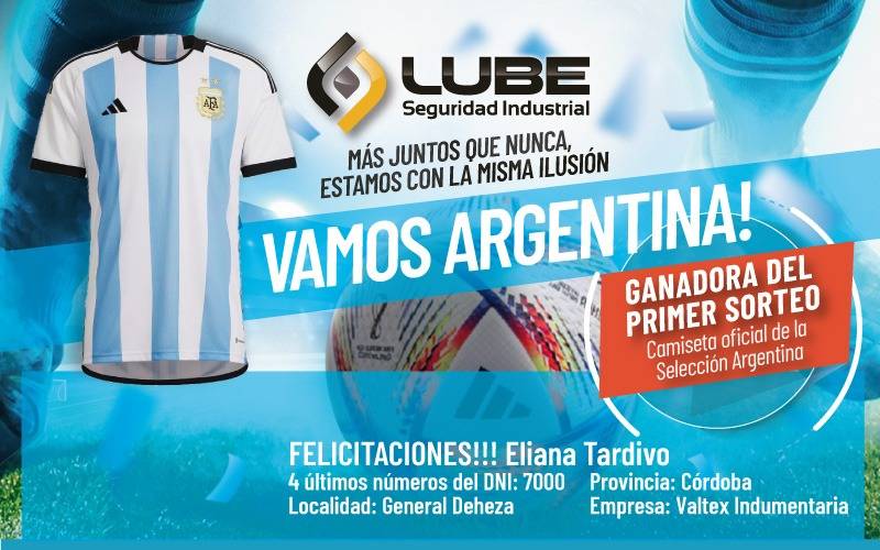 Ganadora del primer sorteo.