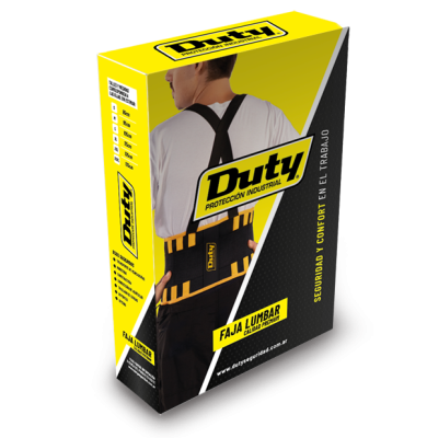 Faja Lumbar DUTY Premium 6 Ballenas y Antideslizante