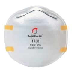 Respirador Libus N95 1730 para Polvos, Humos y Neblinas 