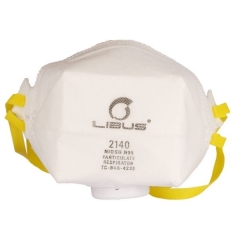 Respirador Libus Plegable N95 2140C para Polvos, Humos y Neblinas con Válvula Corona Virus ( Covid-19 )