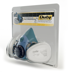 KIT DE RESPIRACION MULTIPROPOSITO DUTY SEMI 5502 SILICONA+ CART 5001+ PREFILTRO + RETENEDOR MEDIUM